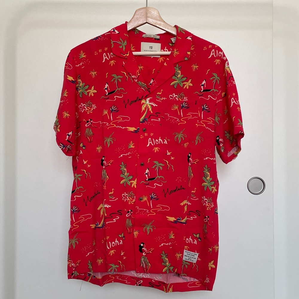 Scotch & Soda Paradise Short Sleeve Button-Up Shirt
